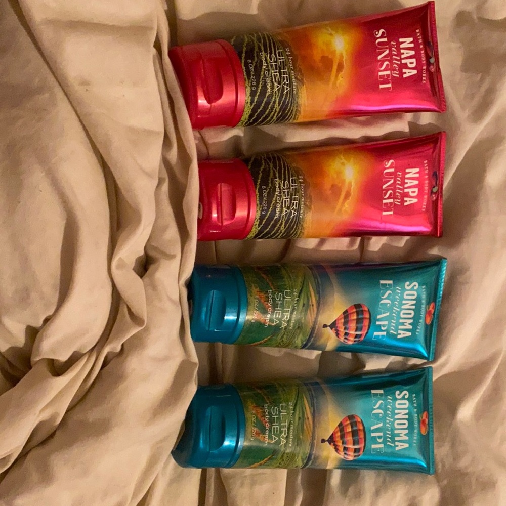 Bath and body works discontinued lotions!